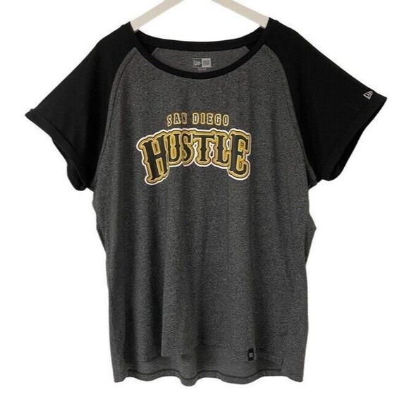 NEW ERA San Diego Padres MLB Baseball Hustle Shirt Gray Stretchy Comfy Size 3XL - Picture 2 of 8